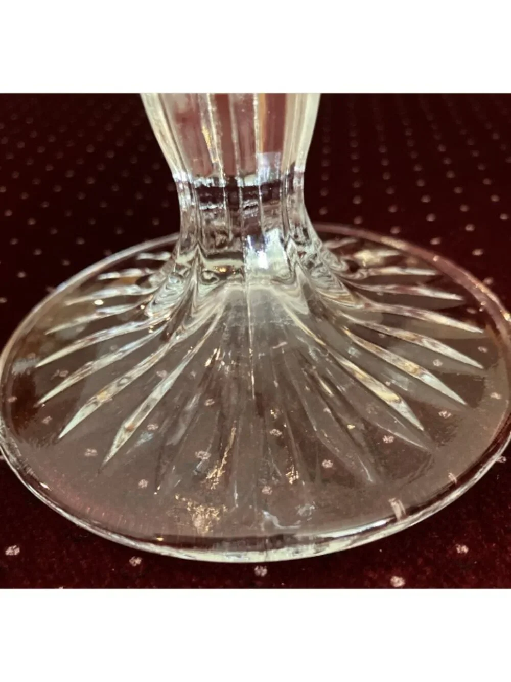 Set Of 2 Libbey Hobstar Water Glasses/Goblets 7 1/4”